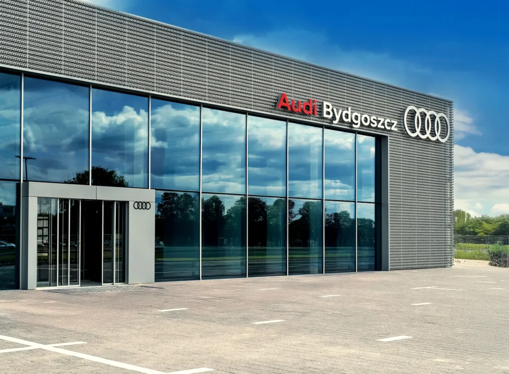 Salon Audi Bydgoszcz przy ulicy Fordońskiej